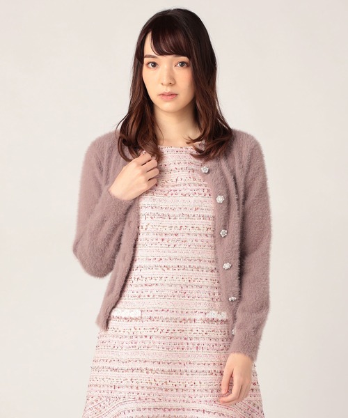 「LAISSE PASSE」 ニットカーディガン MEDIUM モカ レディース_画像8