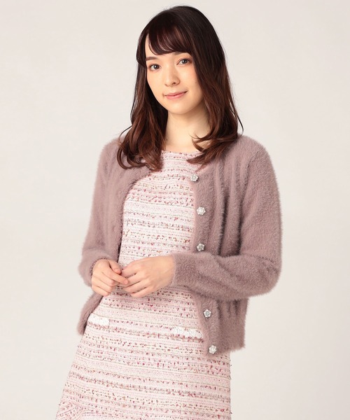 「LAISSE PASSE」 ニットカーディガン MEDIUM モカ レディース_画像9