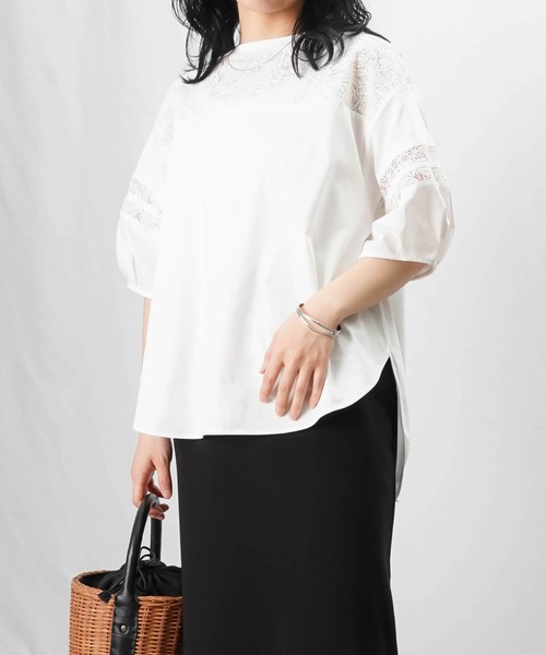 LADY LUCK LUCA tシャツ LC/LLL レースライン袖TOPS レディース
