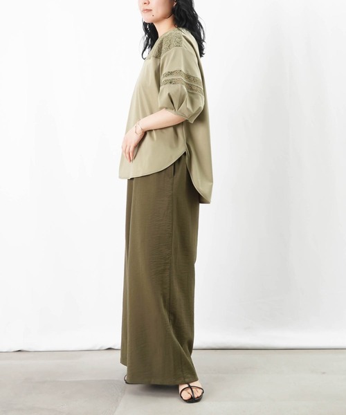 LADY LUCK LUCA tシャツ LC/LLL レースライン袖TOPS レディース