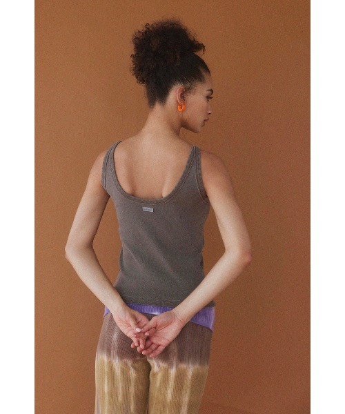 ALEXIA STAM タンクトップ ノースリーブ Wellness Pigment Dyed