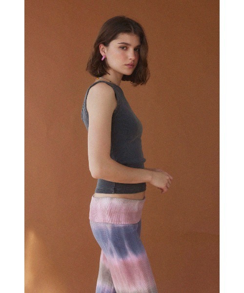 ALEXIA STAM タンクトップ ノースリーブ Wellness Pigment Dyed