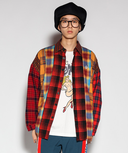 ALDIES（アールディーズ） シャツ Switch Wide Nel Shirts / スイッチ