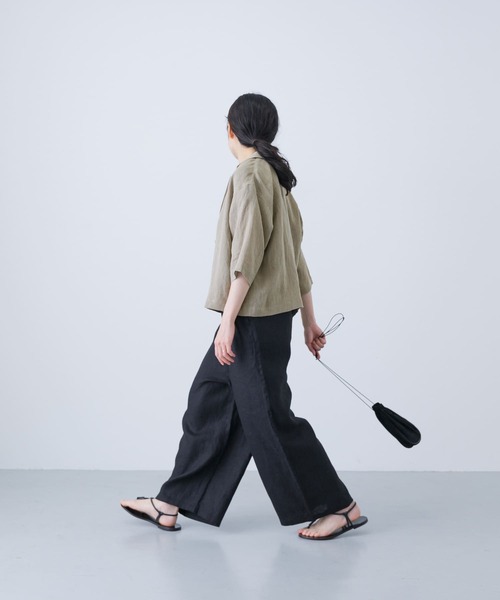 未使用品 かぐれ コットンリネンラミーハーフスリーブジャケット かぐれ｜リネンハーフスリーブジャケット | Rakuten Fashion