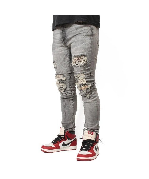 完売品MNML ミニマル X284 MOTO SKINNY DENIM [I] mnml ジーンズ 「mnml」X284 MOTO SKINNY DENIM 「I」 メンズ