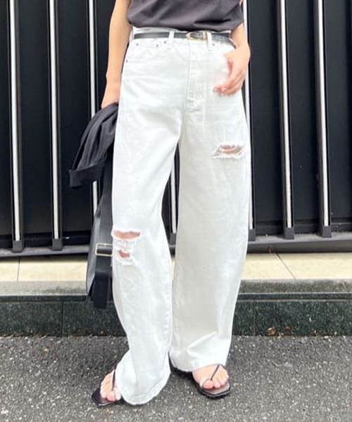 GALLARDAGALANTE 「GALLARDAGALANTE」 ダメージ加工デニムパンツ