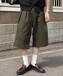 チノパン ヘビーツイル ワイドストレート ダブルインタック グルカチノショートパンツ メンズ｜ZOZOTOWN Yahoo!店