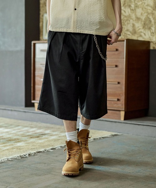 Bleme チノパン ヘビーツイル ワイドストレート ダブルインタック