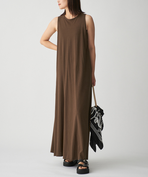 CHLOÉ コットン ワンピース リゾート コットン リネン ブラウン GREYCHORD（グレーコード） ワンピース グレイコード CHLOE One-piece
