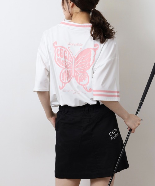 ポロシャツ ポロ OVERSIZE HALF ZIP レディース