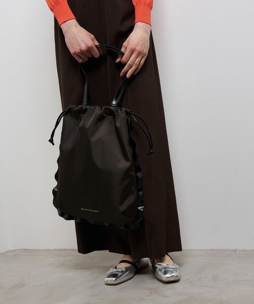 LANVIN en Bleu トートバッグ コンビフリルドロストトートバッグ