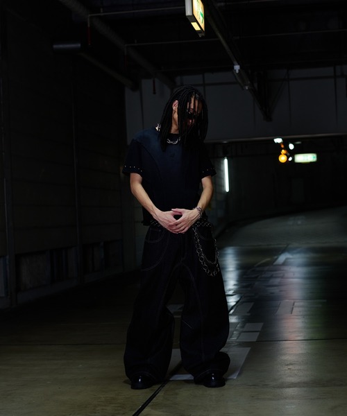 ANDER HUNK スタッズデザインリジットカーブデニム Studs Design Rigid Curve Denim / スタッズデザインリジットカーブ