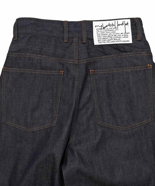 パンツ my beautiful landlet baggy denim pants my beautiful landlet ジーンズ 「my landlet」DENIM TUCK WIDE