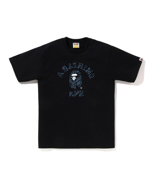 A BATHING APE tシャツ WILD LEOPARD PATTERN COLLEGE TEE