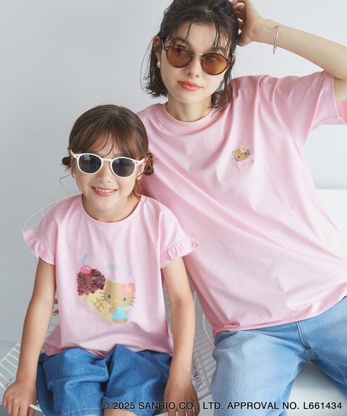 【ROPE' PICNIC】×ハローキティ 天竺素材 アソートTシャツ ROPÉ PICNIC(ロペピクニック) / 【ROPE' PICNIC×ハローキティ