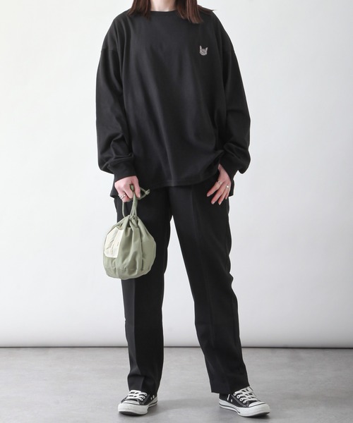 「ZIP FIVE」 長袖カットソー MEDIUM ホワイト レディース