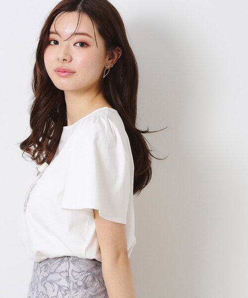 「couture brooch」 半袖カットソー 38 オフホワイト レディース