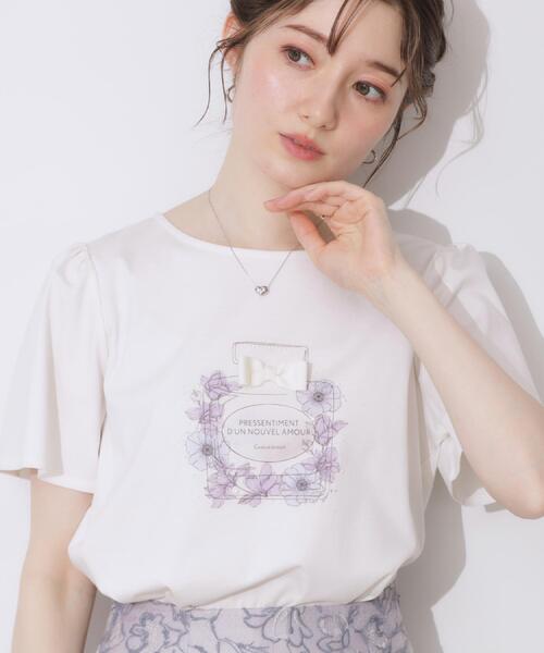 「couture brooch」 半袖カットソー 38 オフホワイト レディース