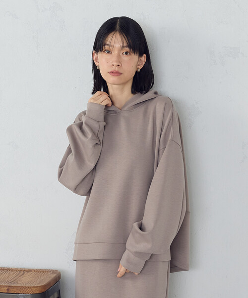 COMME CA ISM（コムサイズム） パーカー 「新色追加」ダンボールニット