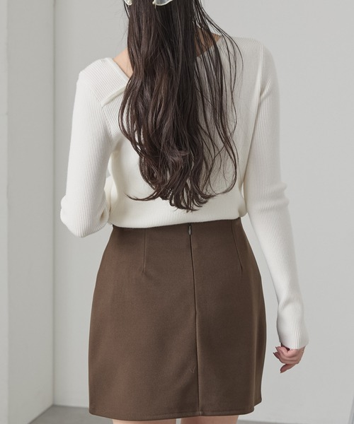 パーバーズ　PERVERZE カットオフ　リブニット Rudder Knit Top｜パーバーズ(PERVERZE)｜Forget-me-nots Online Store