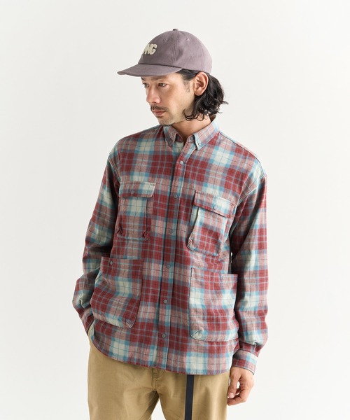 NANGA（ナンガ） シャツ FADE TARTAN CHECK CAMP SHIRT/フェード