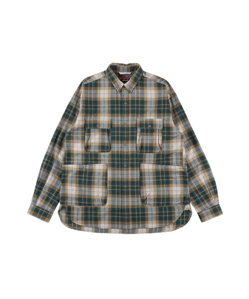 NANGA（ナンガ） シャツ FADE TARTAN CHECK CAMP SHIRT/フェード