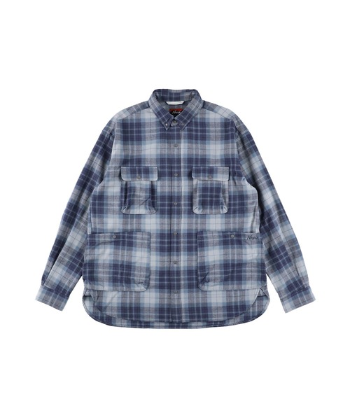 NANGA（ナンガ） シャツ FADE TARTAN CHECK CAMP SHIRT/フェード