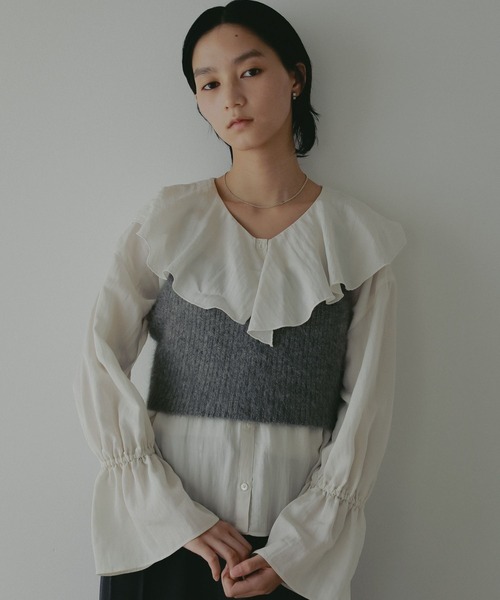 SALE【apart by】ラッフルブラウス A part by｜ラッフルブラウス | Rakuten Fashion(楽天ファッション／旧