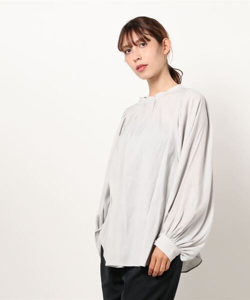 「DouDou」 長袖ブラウス FREE グレー レディース_画像2