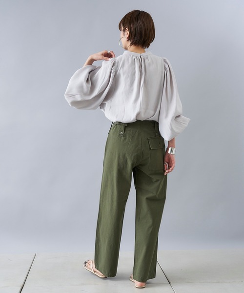 「DouDou」 長袖ブラウス FREE グレー レディース_画像6