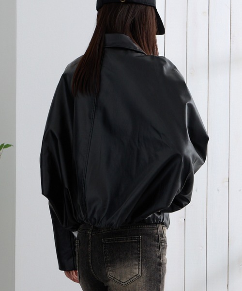 ADDITION STORE レザージャケット ライダース (トレンドのショート丈