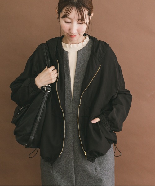 René シアーブルゾン 36 フード付き 春夏アウター　今期春物　新品未使用 ITEMS URBANRESEARCH（アイテムズ アーバンリサーチ） ブルゾン