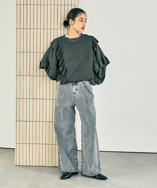 「LEPSIM」 デニムパンツ LARGE ブルー レディース