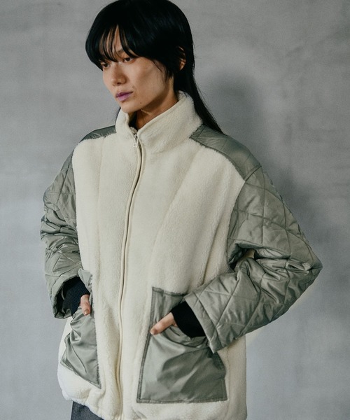 LEPSIM（レプシィム） ブルゾン アウター スタンドボアキルトブルゾン