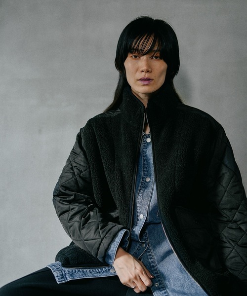 LEPSIM（レプシィム） ブルゾン アウター スタンドボアキルトブルゾン