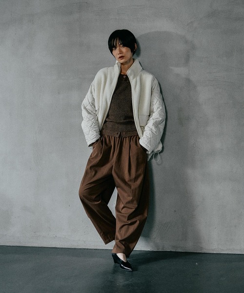 LEPSIM（レプシィム） ブルゾン アウター スタンドボアキルトブルゾン