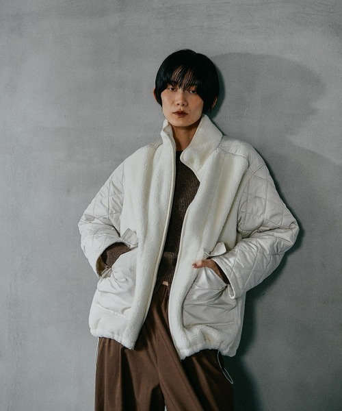 LEPSIM（レプシィム） ブルゾン アウター スタンドボアキルトブルゾン