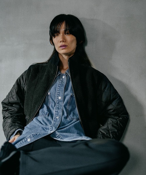 LEPSIM（レプシィム） ブルゾン アウター スタンドボアキルトブルゾン