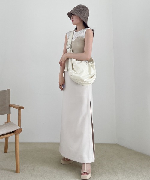 「Heather」 半袖カットソー FREE アイボリー レディース_画像6