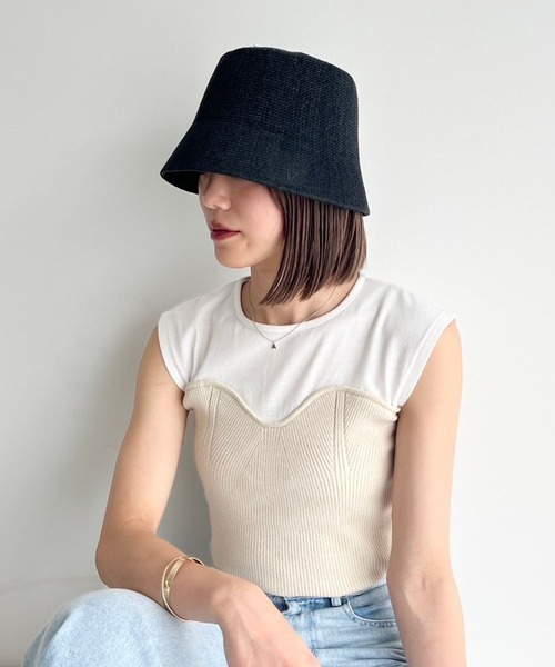 「Heather」 半袖カットソー FREE アイボリー レディース_画像8