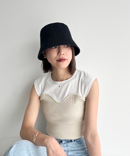 「Heather」 半袖カットソー FREE アイボリー レディース_画像9