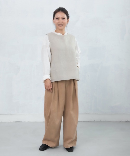 「COCO WALK」 ベスト FREE ナチュラル レディース_画像8