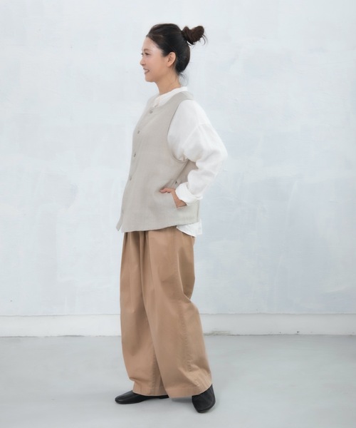 「COCO WALK」 ベスト FREE ナチュラル レディース_画像9