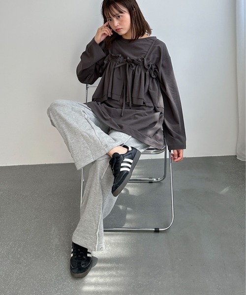 PILIT tシャツ マルチway ビスチェSETプルオーバー レディース