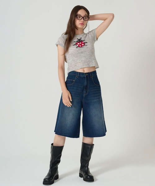 Tina ❤︎‬ 即日発送 TINA：JOJUN ニット セーター オリジナル柄 チビT レディース