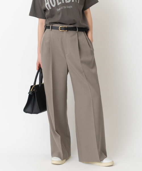 spick&span ベージュ Spick and span ルーズベイカーパンツ ベージュ40