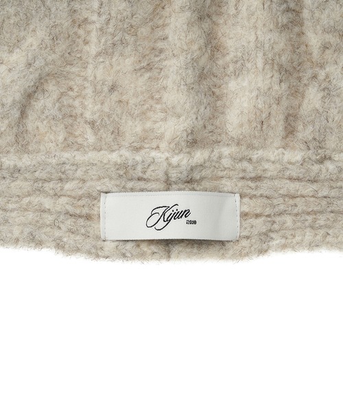 Kijun（キジュン） ニット帽 ニットキャップ Cable Knit Balaclava