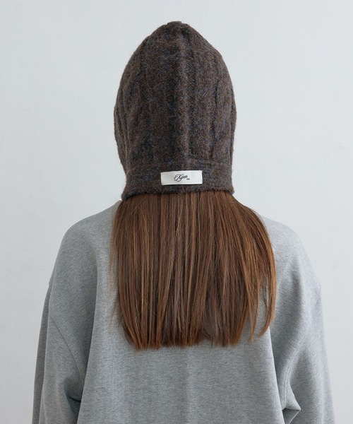 Kijun（キジュン） ニット帽 ニットキャップ Cable Knit Balaclava