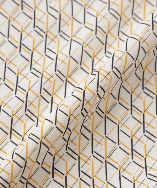 「TRANS WORK」 半袖ブラウス 40 ネイビー レディース_画像9