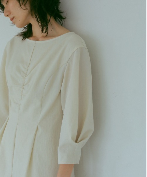 「CASA FLINE」 長袖ワンピース FREE アイボリー レディース_画像3